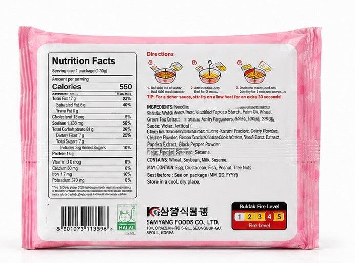 Creamy & Spicy Korean Carbonara Ramen 🌸🍜
